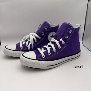 Converse Chuck Taylor Allstar Purple Hi top Canvas Sneaker Mens 7 Womens 8